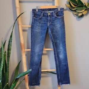 Ralph Lauren Blue Label MADISON Distressed Straight Leg Jeans